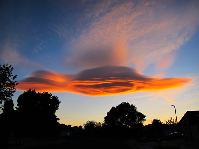 ufo clouds claifornia